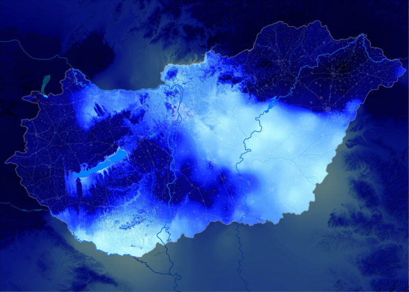 Hőmérséklet-változás tegnaphoz képest (2021.03.05.) (üres)