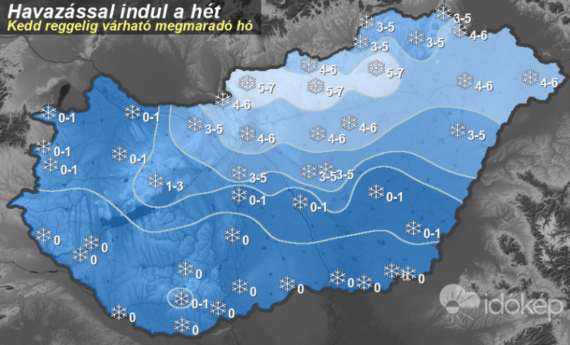 Várható hómennyiség