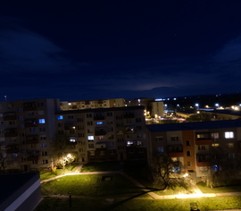 Éjjeli városi égkép és látkép Érsekújvár 2023 4. 1.