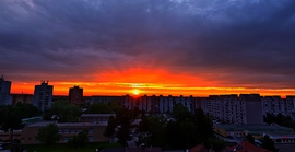 Szép naplemente Érsekújvár 2023 május 3.