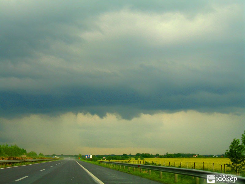 Miskolc  előtt az M3-ason