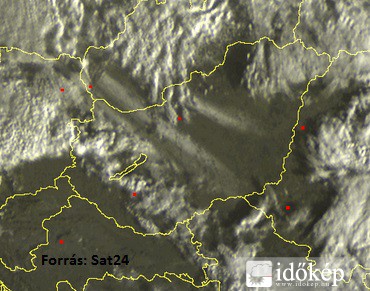 Hózáporok útvonala