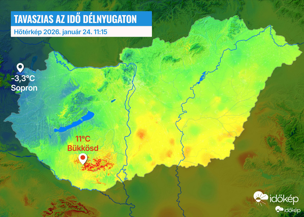 Délnyugatra beköszöntött a tavasz