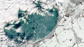 A befagyott Balaton 2026. január 18-án