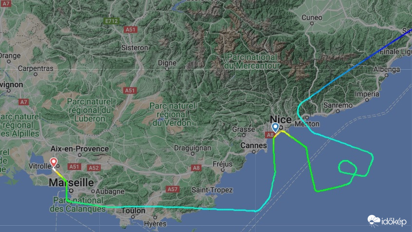 Forrás: Flightradar24