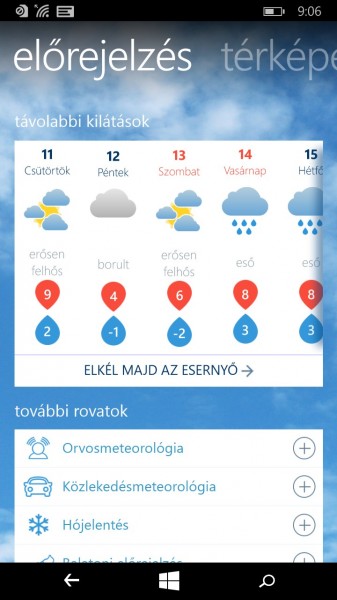 Új Windows Phone app