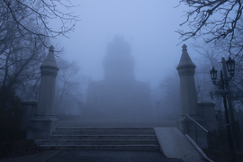 Erzsébet kilátó ködben