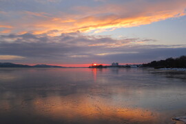 Balatonfüredi felhővarázs égen-jégen