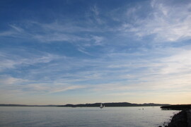 Fátyolfelhős naplemente Balatonfüreden-1