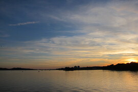 Fátyolfelhős naplemente Balatonfüreden-2