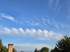 Kelvin-Helmholtz felhők Székesfehérvár felett.