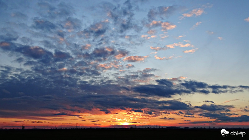 Színes alkony januárban