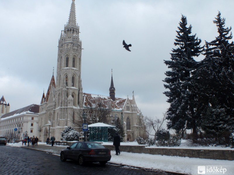 Budavár havazás után