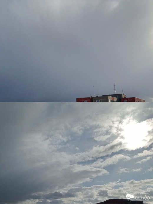 Pár perce beborult és huss nyugatról keletre távozott :)