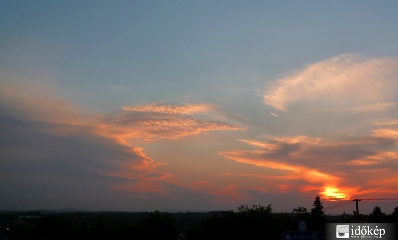 Naplemente Gödöllő felett