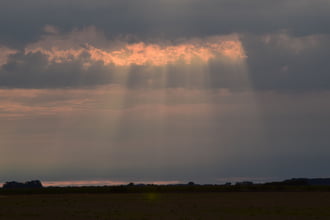 Naplemente előtti pillanatok Dévaványán