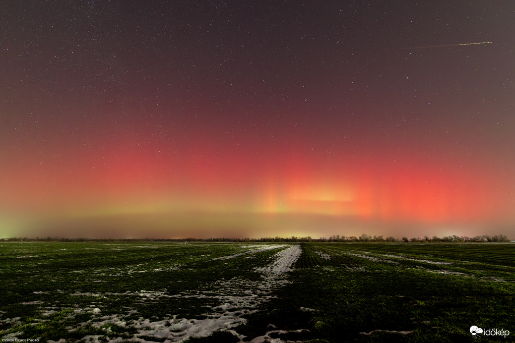 Sarki fény Szeged határából