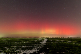 Sarki fény Szeged határából