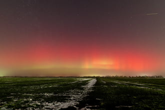 Sarki fény Szeged határából
