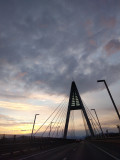 Megyeri híd naplemente