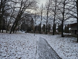 Kőszeg havas, szeles