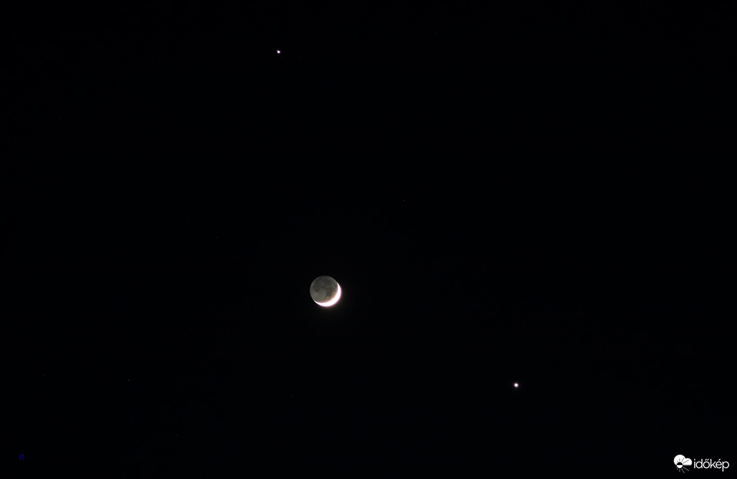 Jupiter,Vénusz,Hold