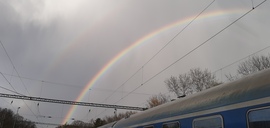 Balatonszárszó szivárvány.
