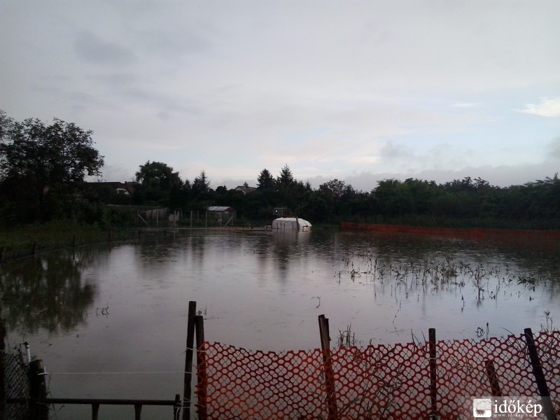 Ikva áradása Petőháza 2014 09 14