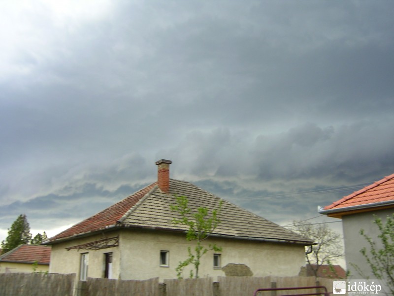 Zivatarfelhő Tiszavasvári felett