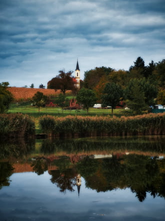 Kisnarda, őszi látvány