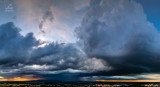Közeledik a vihar aKőszegi hegység felől Szombathelyre