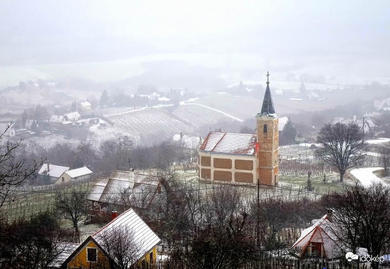 Fehér reggel a Szent György-hegyen  Balaton 2018-01-15