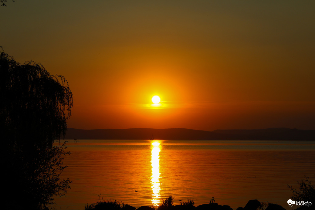 Naplemente Balatonőszödön - 2015 augusztus