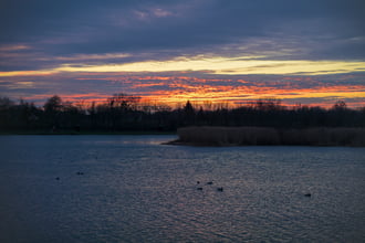 Mai és egy pár nappal ezelőtti naplemente Tiszalökön