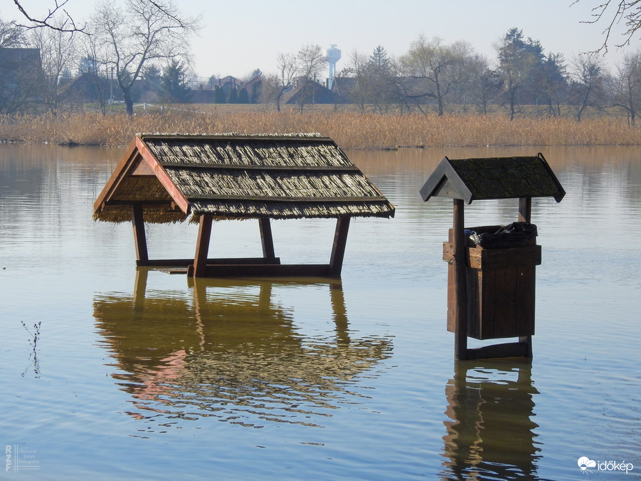 Árvízi tetőzés, 608 cm, Tiszalök