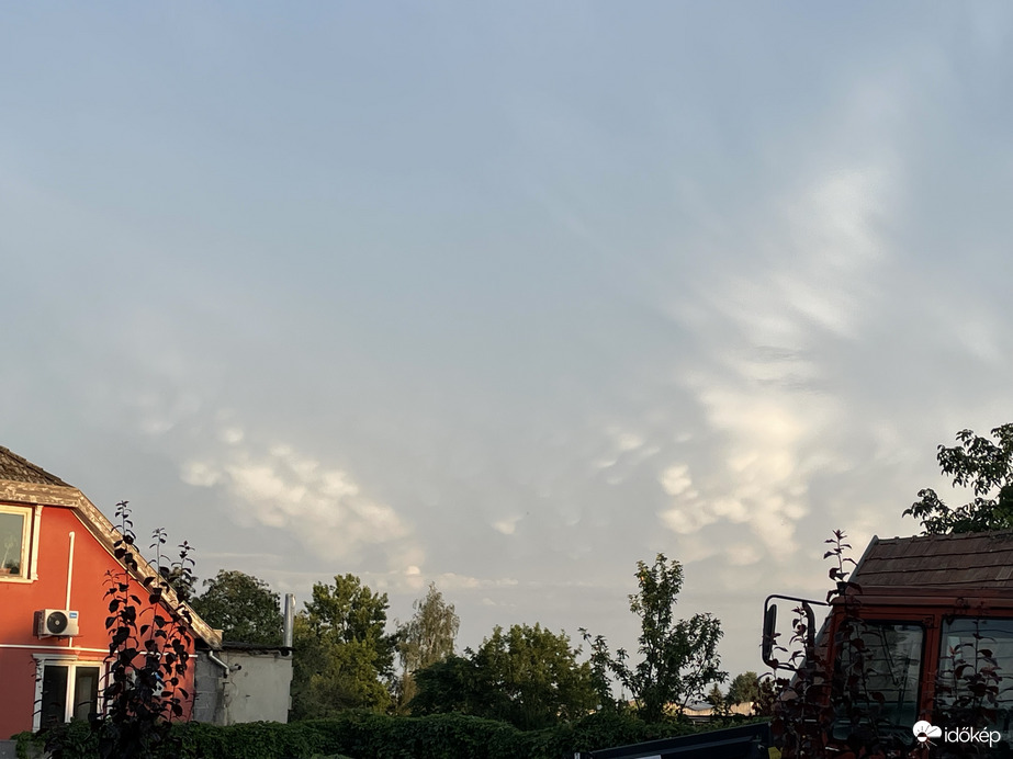 Mammatus felhők Tiszalökön 
