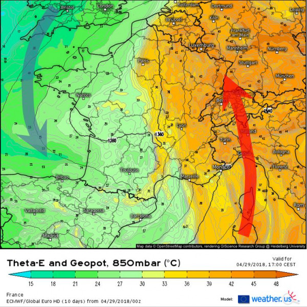 Forrás: Weather.us