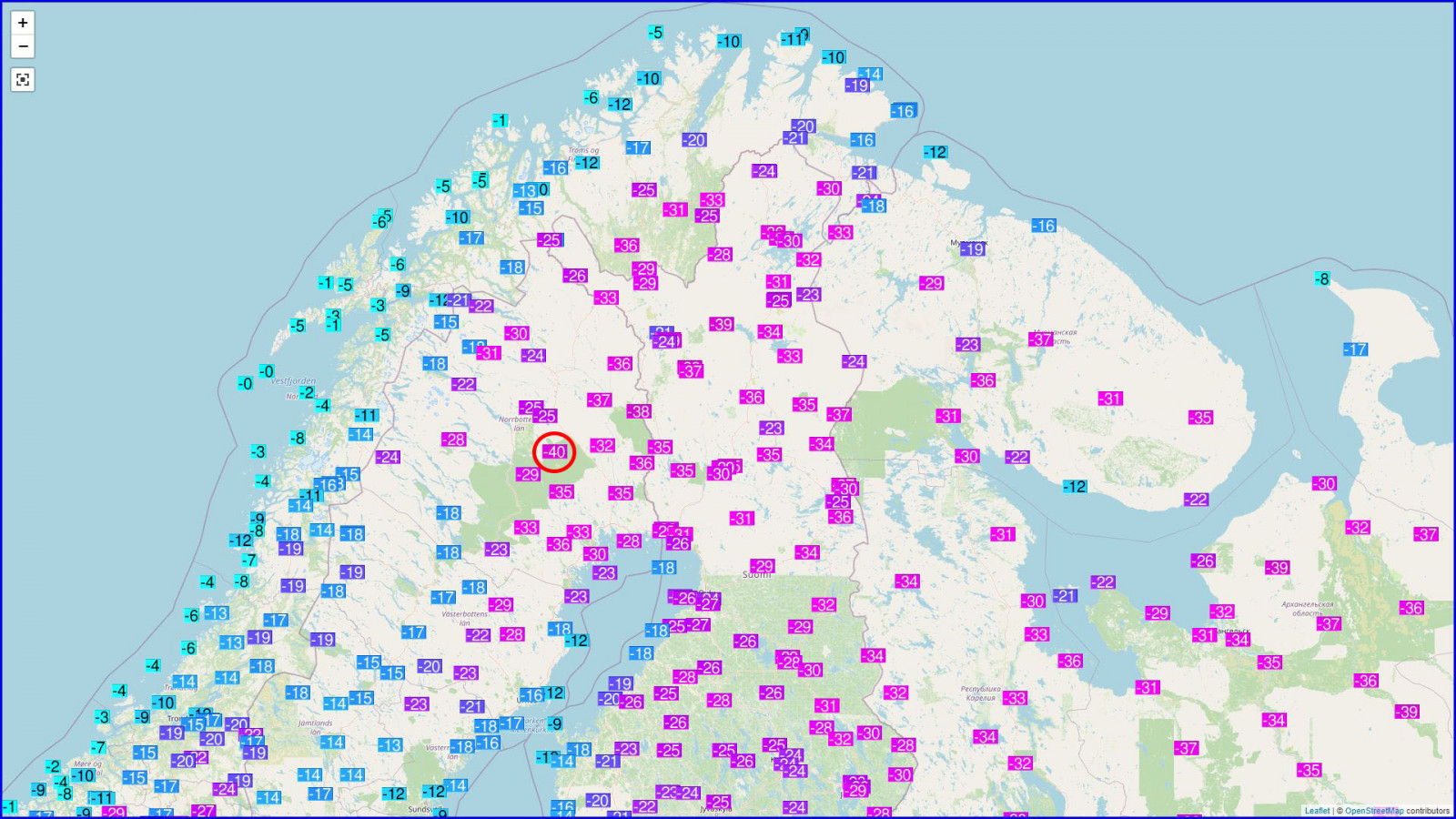 -40 fok Lappföldön