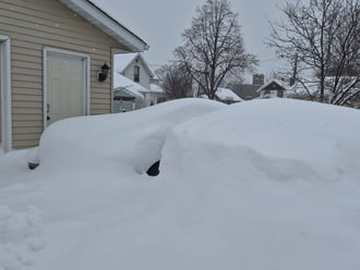Hóviharok a Nagy-tavaknál