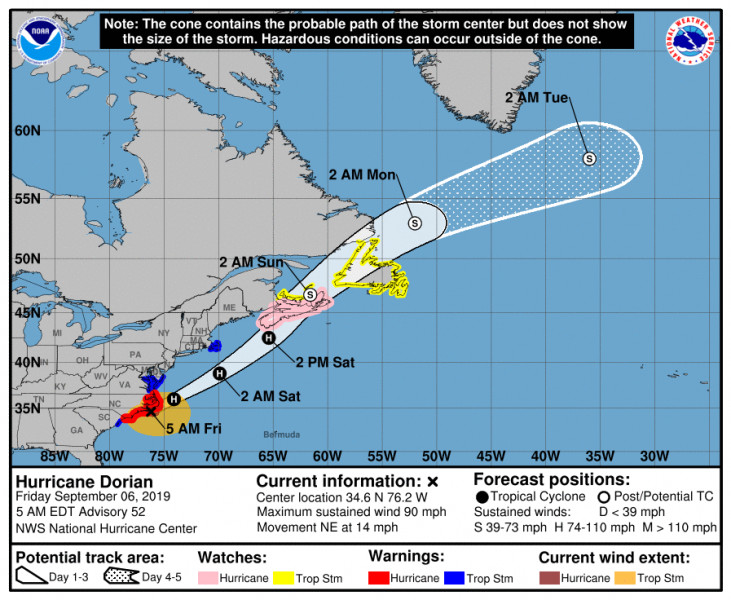 Forrás: NOAA/Tropicaltidbits.com