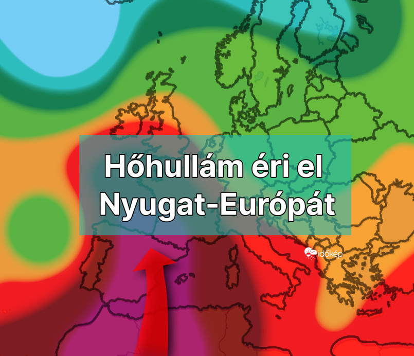 Hőhullám éri el Nyugat-Európát