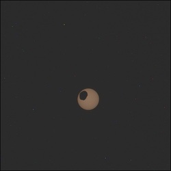 Marsi napfogyatkozás (Fotó: NASA/JPL-Caltech/ASU)