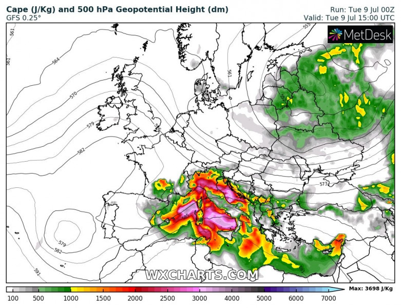 Forrás: wxcharts.eu