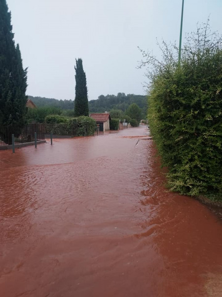 Villámárvíz Dél-Franciaországban (Forrás: Christophe Agnoli / Facebook)