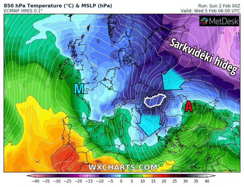 Forrás: WxCharts.com