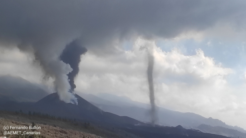 Hamudördög La Palma szigetén (Forrás: Fernando Bullón / Aemet)