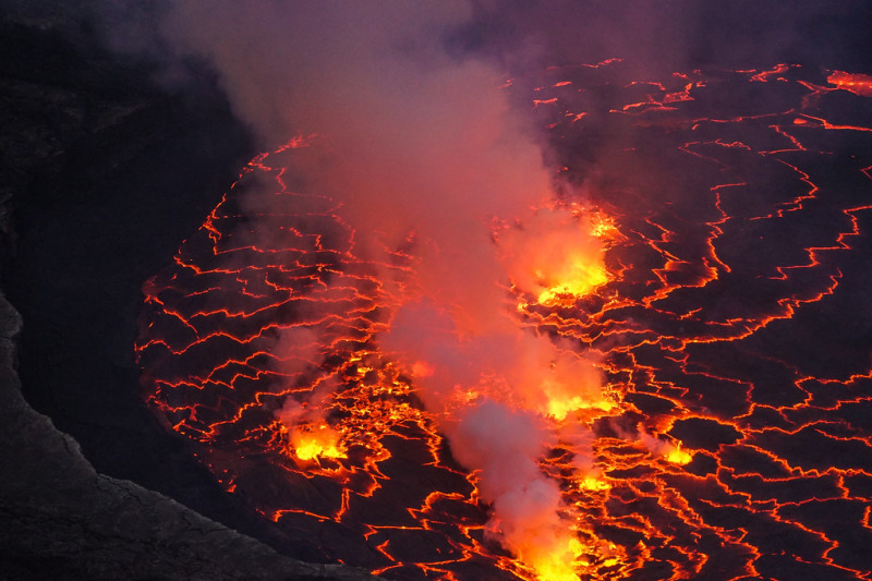 Nyiragongo vulkán