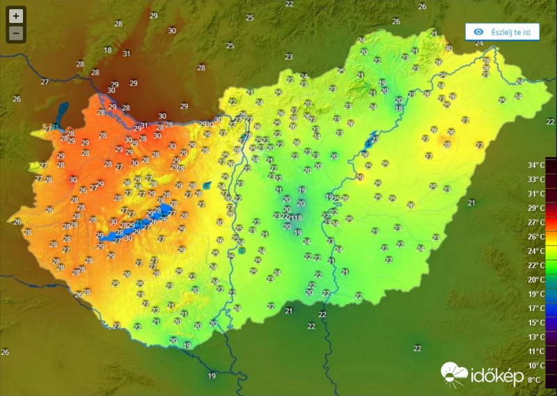 Hőtérkép 2018.07.09.