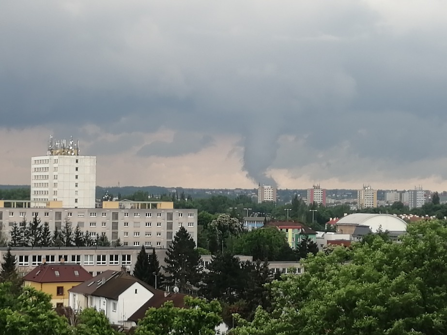 Tornádó Csehországban (Fotó: Jan Verner)