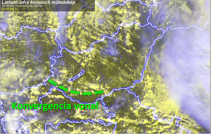 Konvergencia vonal délnyugaton